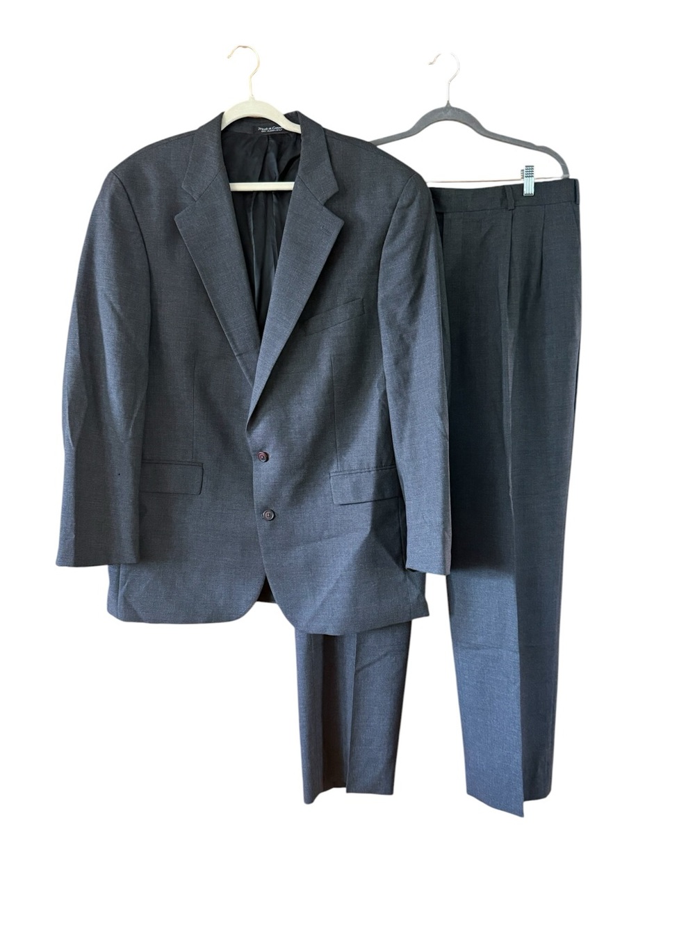 Chaps Men's Charcoal Gray Two-Piece Suit - Blazer & Trousers
